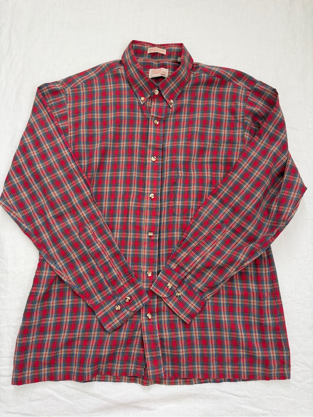 Vintage 1980s The Fox Collection Plaid Button-Down Shirt